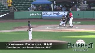 Jeremiah Estrada Prospect Video, RHP, Palm Desert High School Class of 2017, CF Cam
