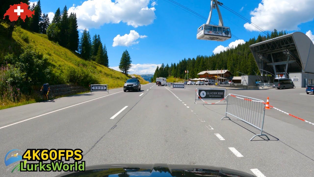 Driving in Switzerland - Zweisimmen To Glacier3000 - 4K60 Road Trip