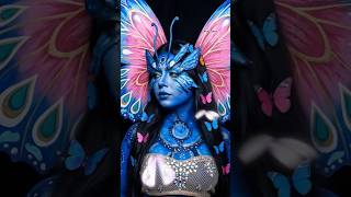 FantaStic ButterFly Makeup Transition Look 🦋 #makeupartist #makeuptutorial #transition #shorts
