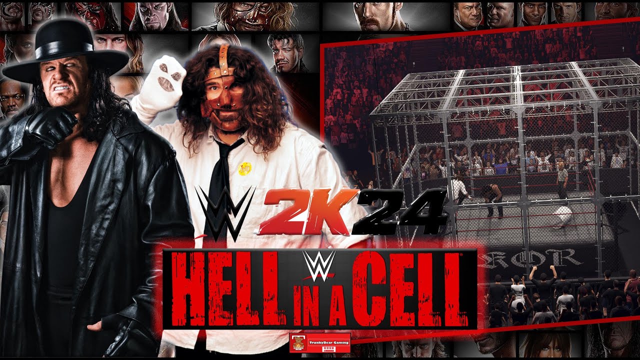WWE 2K24 | HELL IN A CELL MATCH | MANKIND vs UNDERTAKER |WWE 2K24 PC ...