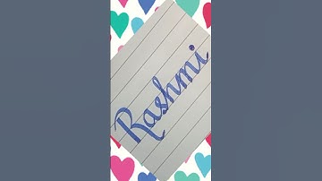 Rashmi name calligraphy #calligraphy #youtubeshorts