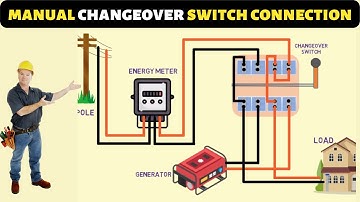 How to electrical manual changeover switch connection | changeover switch for generator