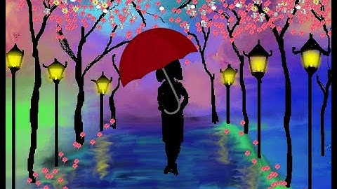 Rainy Night Scene on Tux Paint ll Tux Paint Tutorial ll