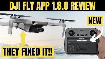 DJI Fly App update 1.8.0 FIXED the Mini 2! NEW Menu Review & Flight Test