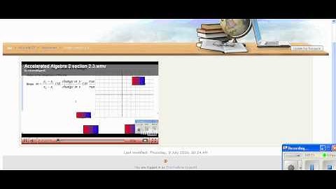 Accelerated Algebra 2 introduction to moodle video