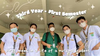 nursing diaries 5 : first week in a life of a nursing student ,third year first trimester