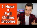 Make a Full Time Online Income w/ 1 Hour a Day Of Work?? LIVE Tips + Q&A