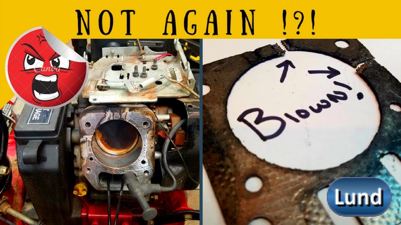 Diagnose and Repair Blown Head Gasket on Craftsman Snow Blower - YouTube