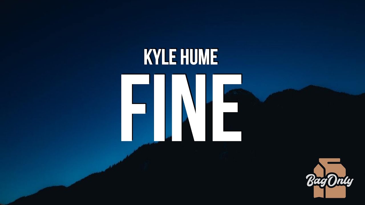 Kyle Hume   Fine Lyrics if F is for feeling overwhelmed and I is for I am not alright