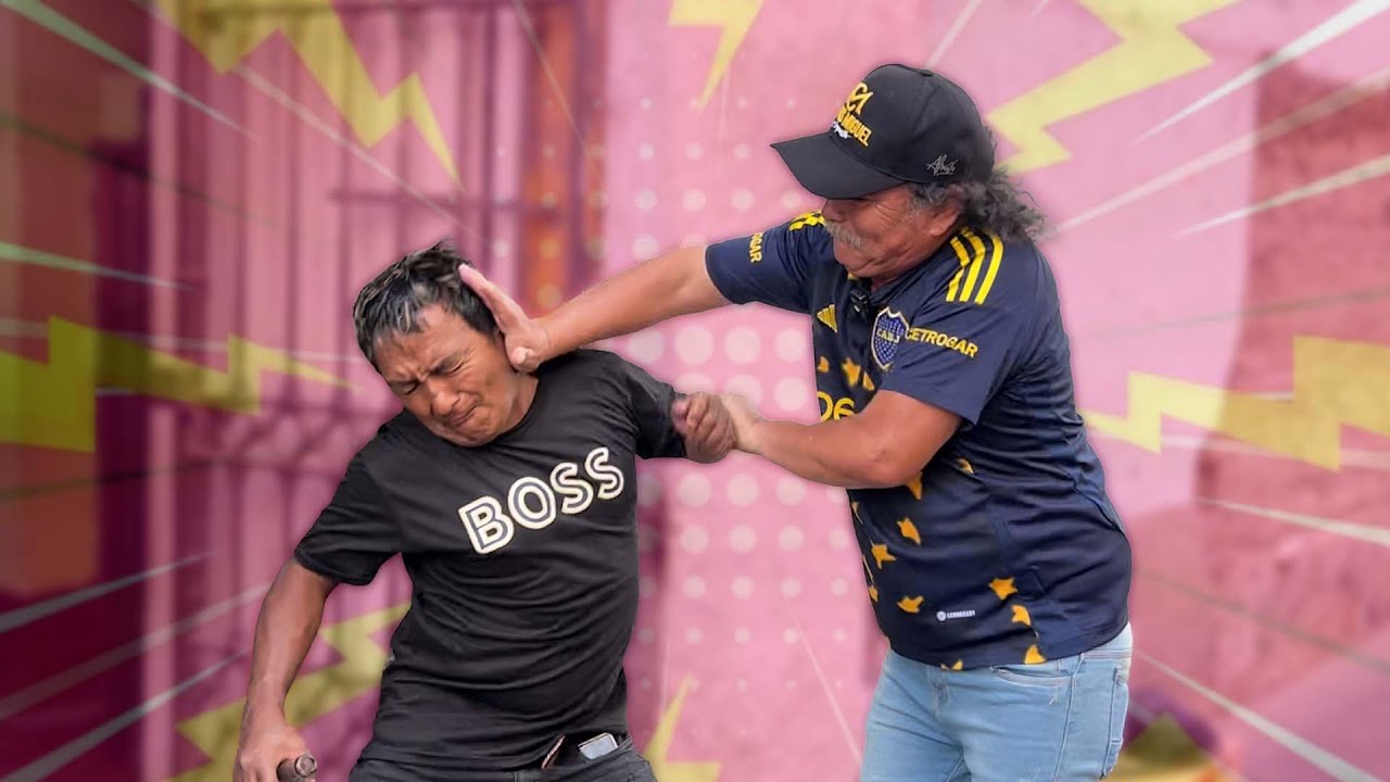 Cholo Juan se agarra con mostrito y se le va la mano