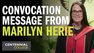 Convocation Message from Dr. Marilyn Herie