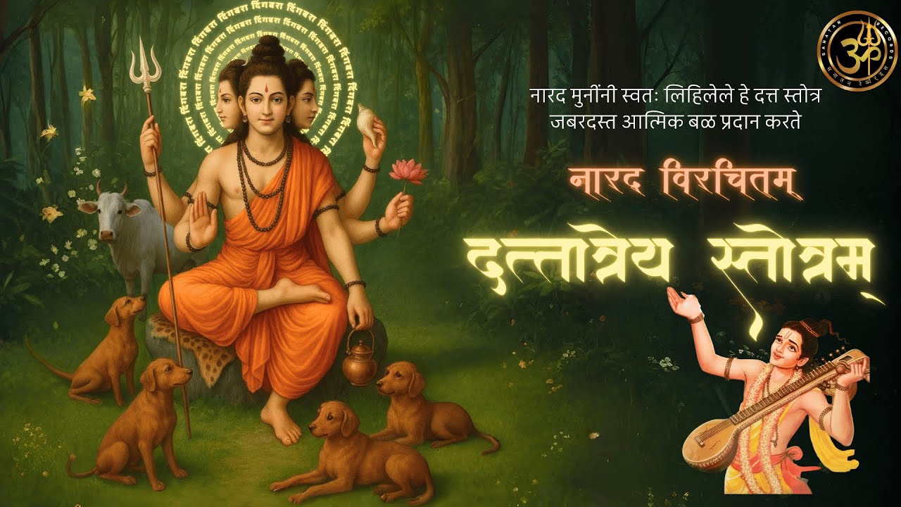 नारदविरचितं दत्तात्रेय स्तोत्रम् | दत्त भजन | संस्कृत | Marathi Bhajan | narada dattatreya stotram