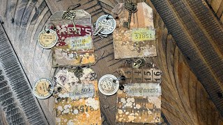 Craft With Me - Let’s Make Fabric Tags Using Tim Holtz Fabrics