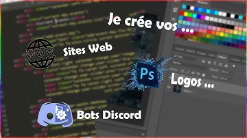 Je crée vos ... Bots Discord, logos, sites web ... !!!