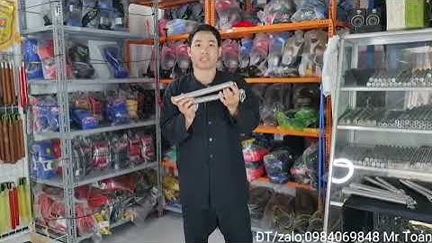 Côn Nhị Khúc inox Tiện Vân.Dây xích dài vừa tay tập 15cm.côn nặng 450g. có đường vân chống trơn.250k