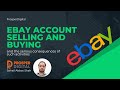 Ebay Account selling and buying and the serious consequences of such activities.#ebayseller
