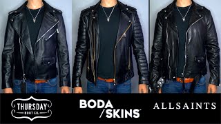 Best Leather Jacket Under $500 - Thursday 2.0 Vs Allsaints Vs Boda Skins.