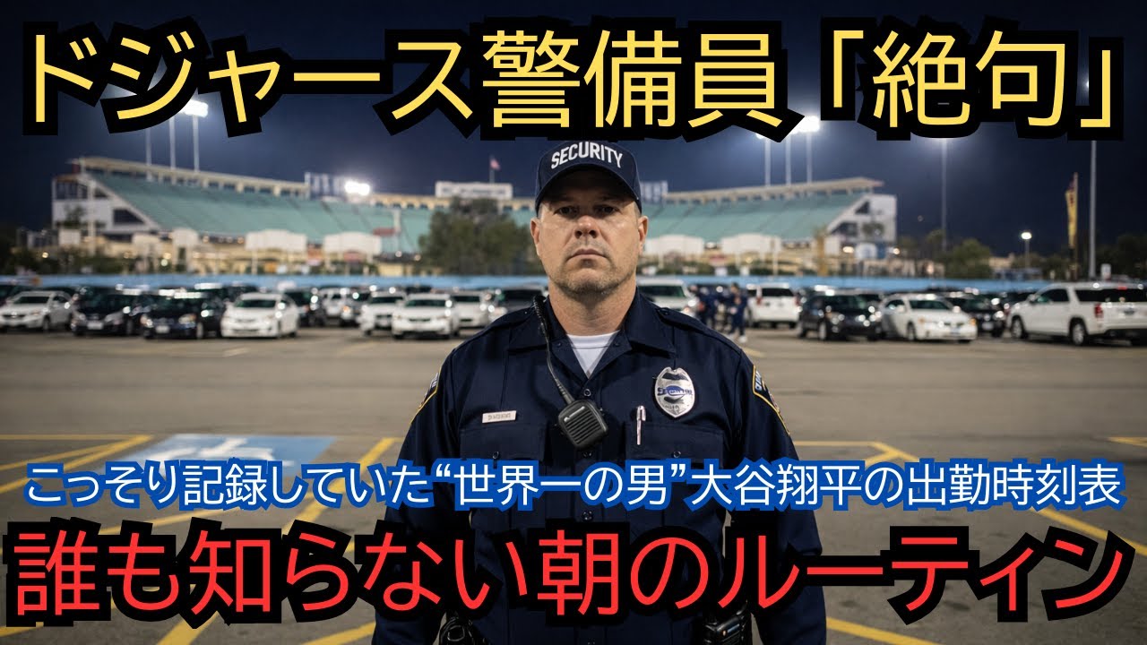 【号泣】「ミスター・オオタニが、毎朝5時に来てる」ドジャースタジアムの駐車場警備員67歳。誰にも言わずに記録していた