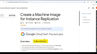 Create a Machine Image for Instance Replication lab solution | #googlecloudready #arcade #google