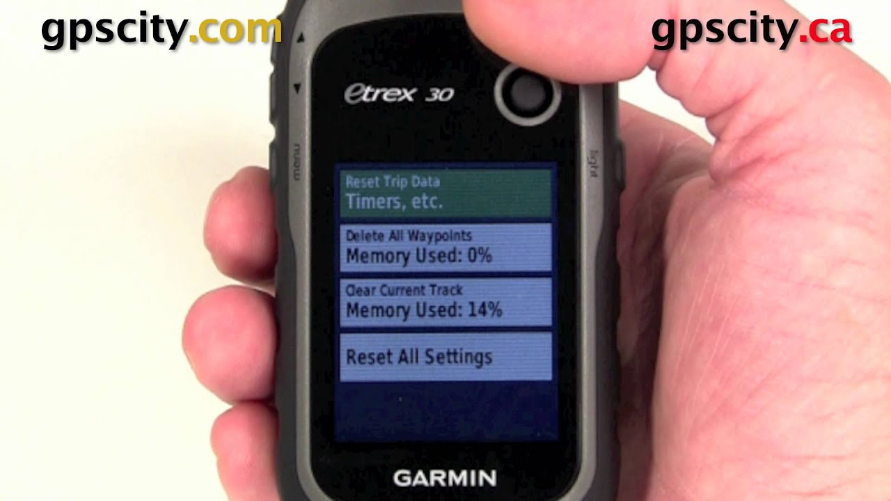 lige Rejse Arashigaoka How-To Perform Reset Procedures on the Garmin Etrex 30 - YouTube