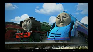 Thomas And Friends The Great Race Shooting Star Coming Through Uk Reversed
