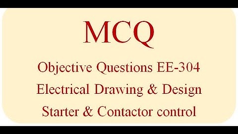 Electrical Drawing and Design | Objective Important | MCQ | SSC | JE | State Exam | competition