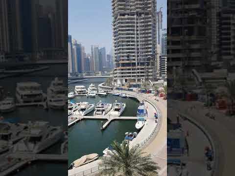 Morning from Dubai Marina, June 2021. Summertime in Dubai.