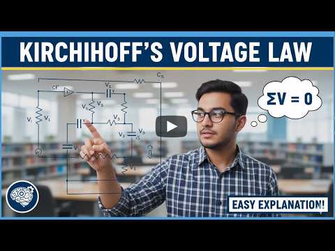 Kirchhoff’s Voltage Law KVL – Step by Step Problem Solved thumbnail