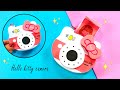 How to make paper hello Kitty camera / Handmade hello Kitty camera / DIY hello Kitty camera