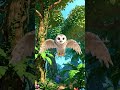Silent Barn Owl Flight 🦉🤫 | Cartoon