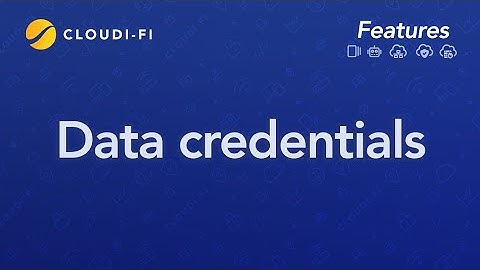 Cloudi-Fi feature: Manage your Wifi Captive portal Data and Credentials