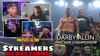 Darby Allin Wins Aew World Championship Streamers React