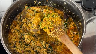 How to make EGUSI SOUP WITHOUT FRYING