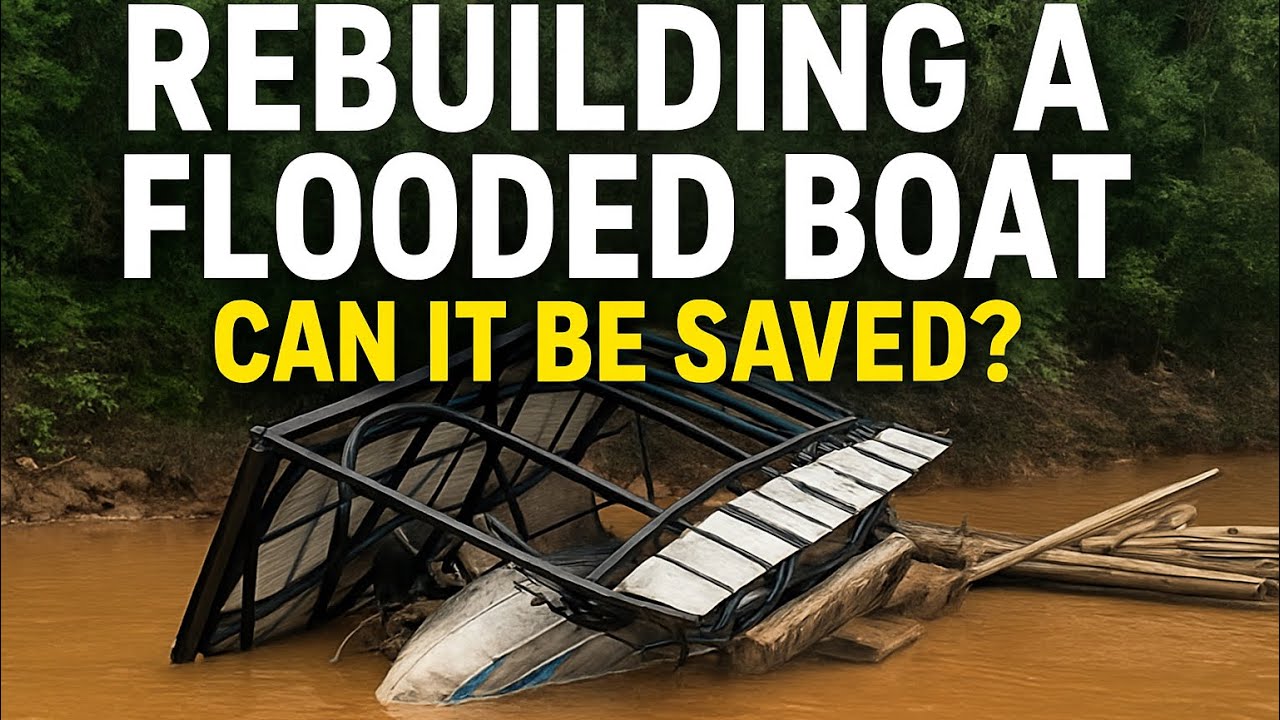 Я купил затонувшую лодку Malibu Wakesetter на аукционе… и попытался её починить! 😱 