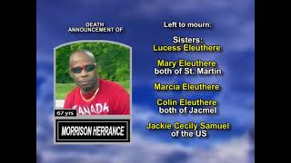 Morrison Herrance ~ Long Obituary