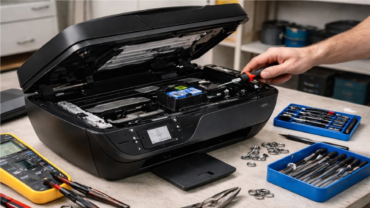 HP DeskJet Ink Advantage 3835 самостоятельное обслуживание и ремонт разборка аппарата