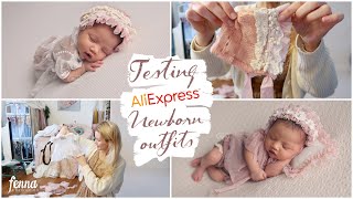 Testing ALIEXPRESS Newborn OUTFITS - Baby Photography CLOTHING
