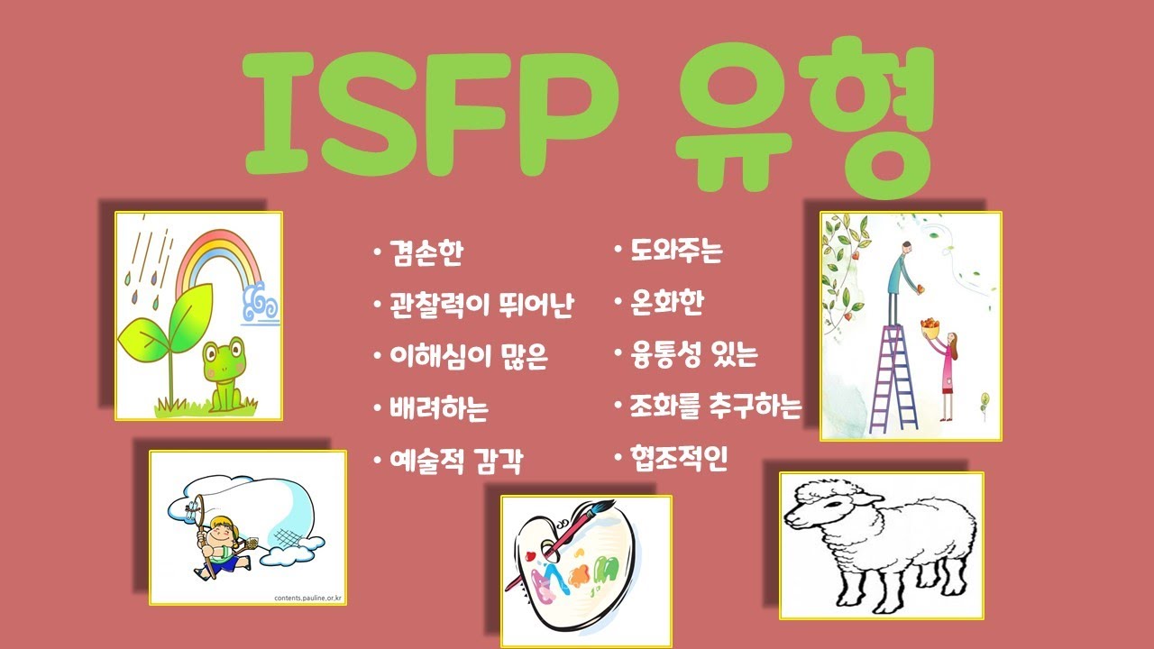 MBTI, ISFP 유형, 한국성격검사연구소 김종구 소장 