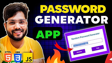 Create a Password Generator App 🔥 || in html css javascript | web development || web design