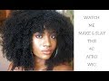 DIY AFRO KINKY 4C SYNTHETIC WIG|WATCH ME MAKE & SLAY THIS WIG|CROCHET METHOD