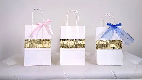 DOLLAR TREE DIY, DIY BLING GOODY BAGS, DIY BLING FAVOR BAGS, DIY BLING GIFT BAGS, DIY WEDDING GIFTS