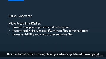 Government Micro Focus Showcase on Securing the Digital Workplace – Smart Cipher