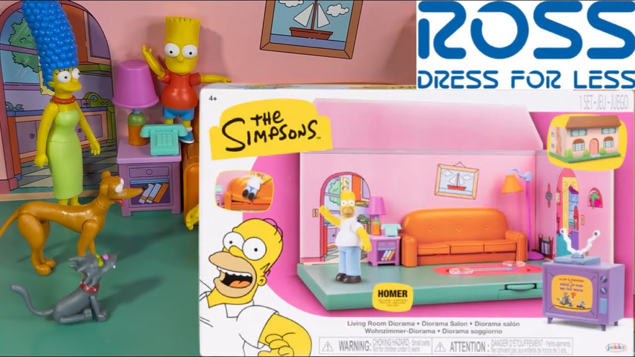 The Simpsons Living Room Diorama by Jakks Quick Unboxing Review