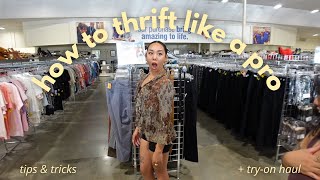 THRIFT WITH ME for vacation (again) | thrifting TIPS + TRY-ON HAUL #thriftwithme #thrifthaul #tips