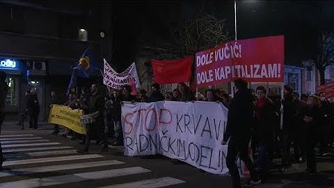 Anti-government protests continue in Serbia for 10th week