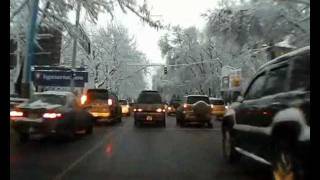 Езда по встречной по пр.Абая г.Алматы