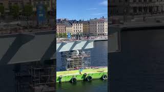 Slussen nya gång- och cykelbana. Lyfta sektorn 9 maj 2026