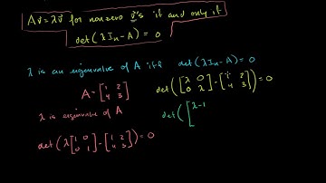 Example solving for the eigenvalues of a 2x2 matrix | Linear Algebra | Khan Academy