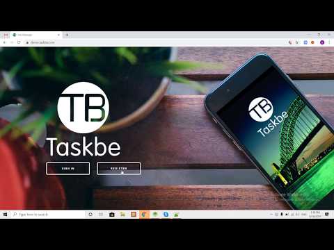 Taskbe Registration/Login Process