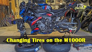 Changing to Michelin Power Cup 2 Tires on the 2023 BMW M1000R